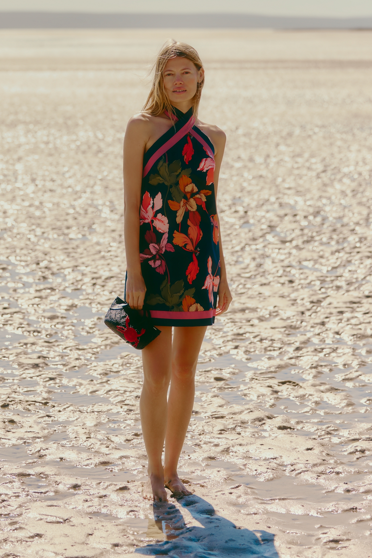 Hutch Satin Halter Mini Dress