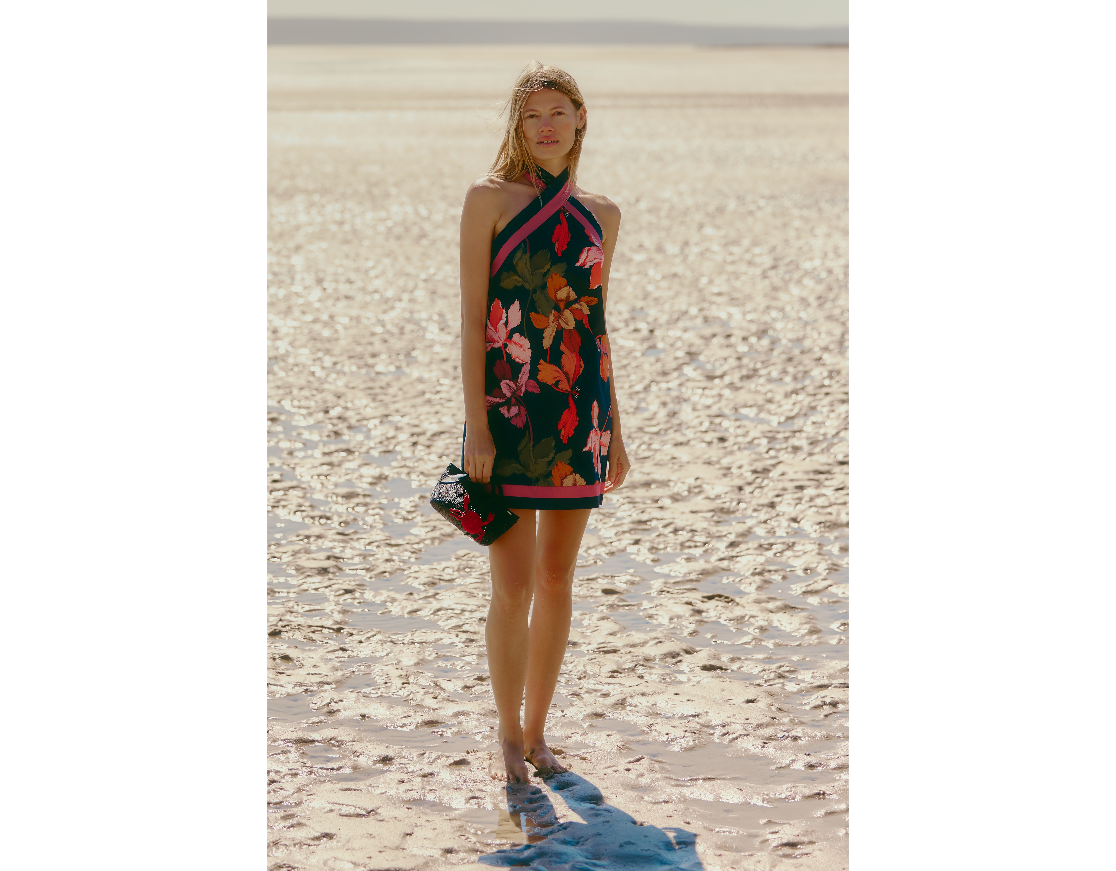 Hutch Satin Halter Mini Dress