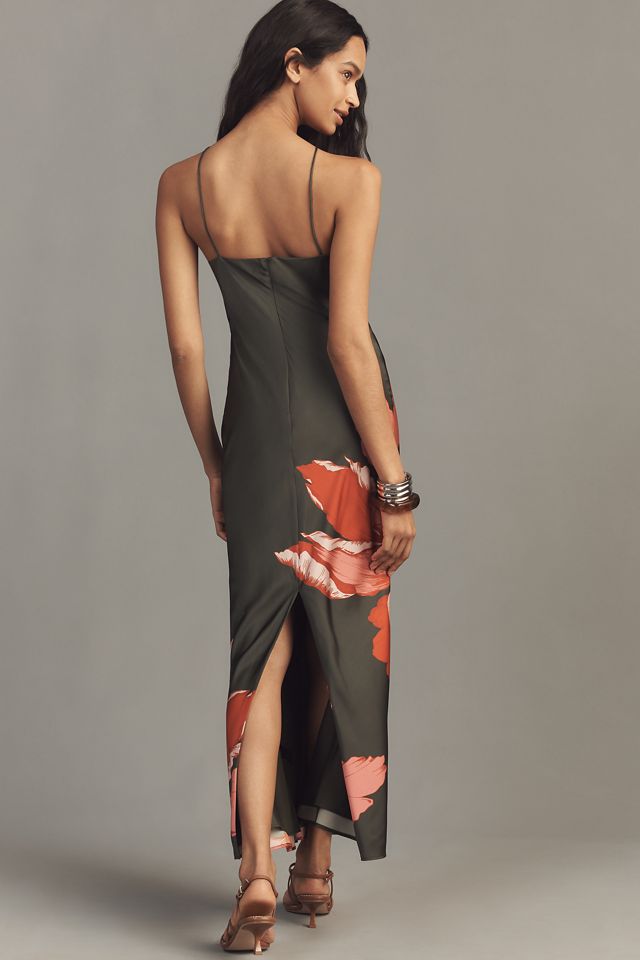 Hutch Cross-Strap Satin Maxi Dress #2
