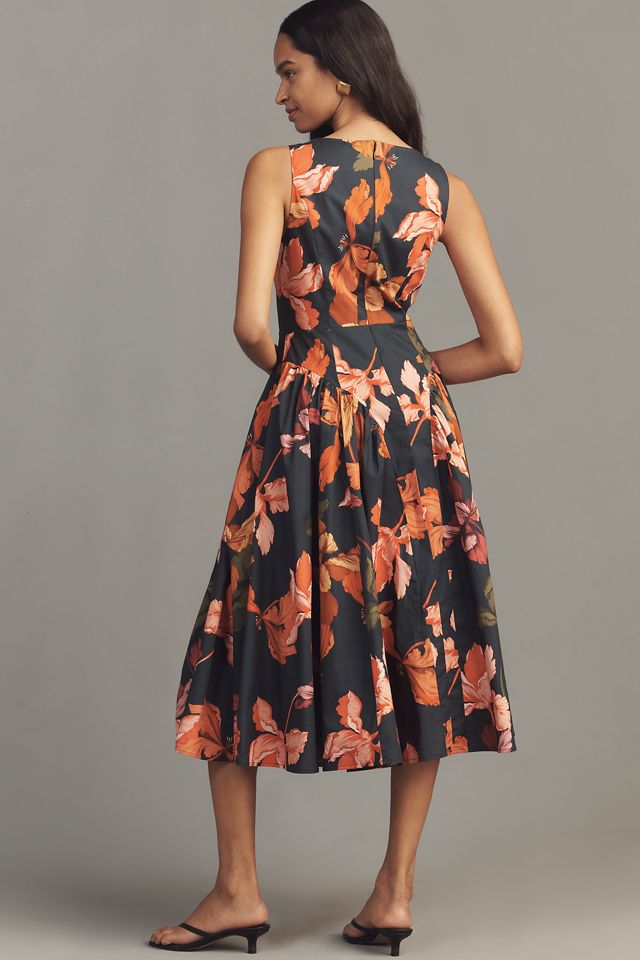 Hutch A-Line Poplin Midi Dress #2