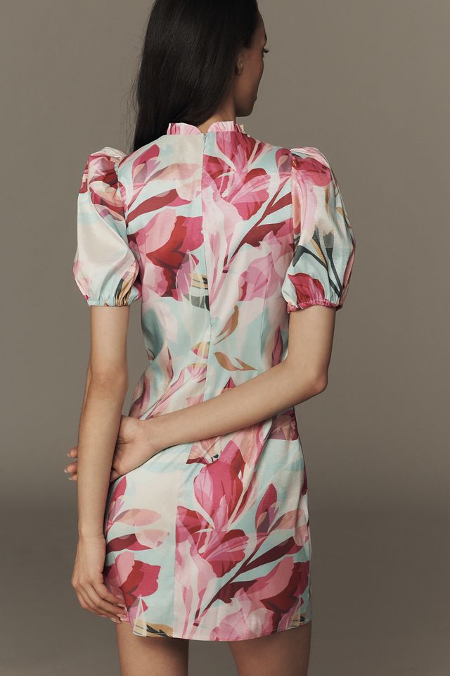 short mini dress with sleeves PRETTYGARDEN Women's Short Sleeve Mini Dress Summer V Neck Hollow Out