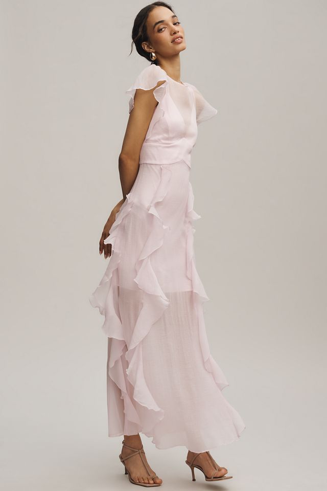 Hutch Amity Organza Ruffle Maxi Dress #2