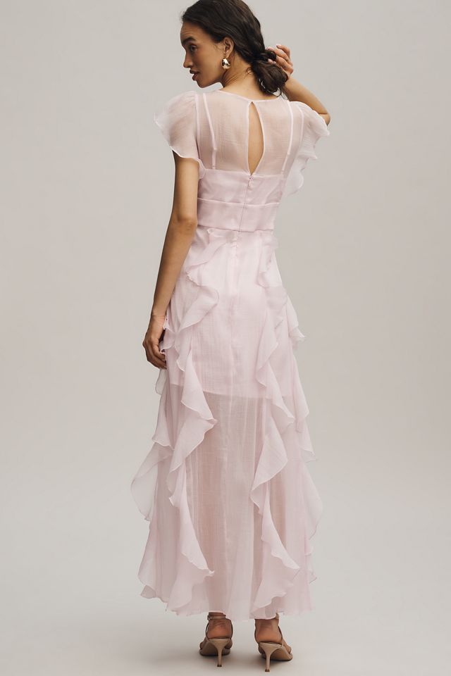 Hutch Amity Organza Ruffle Maxi Dress #3