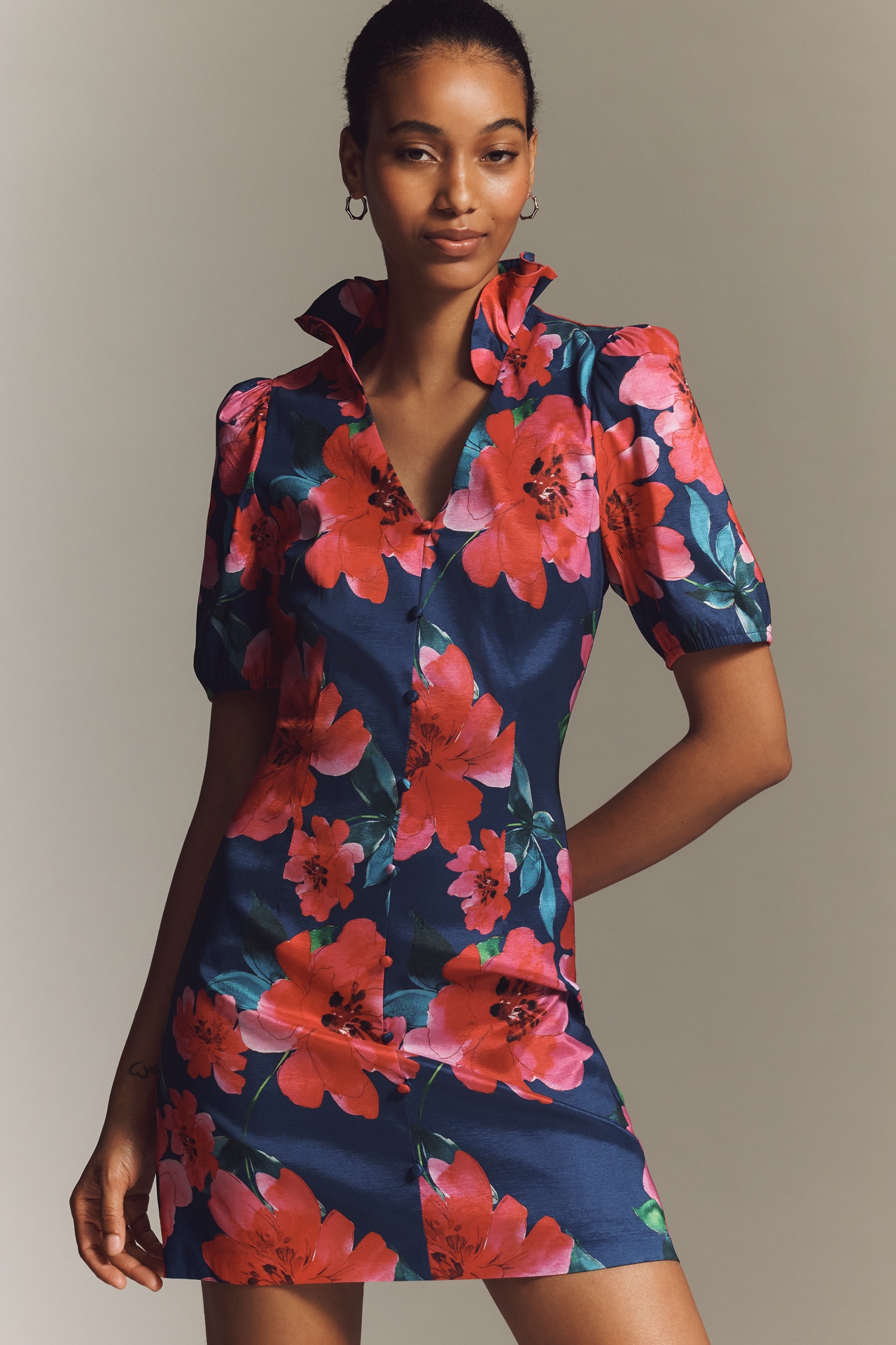 Hutch Auden Short-Sleeve Mini Dress