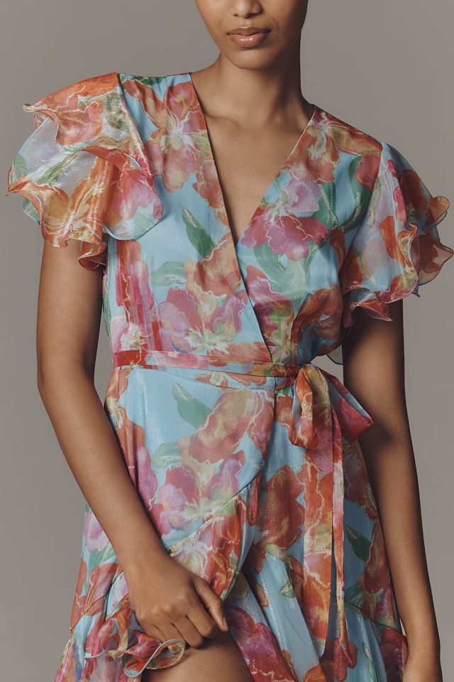 sachin and babi light blue dress HOUSE OF CB 'Vittoria' Pistachio Chiffon