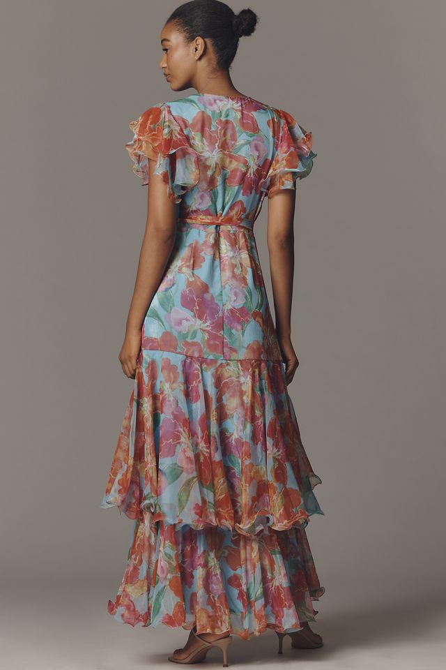 Hutch Samara Ruffle Midi Wrap Dress #2