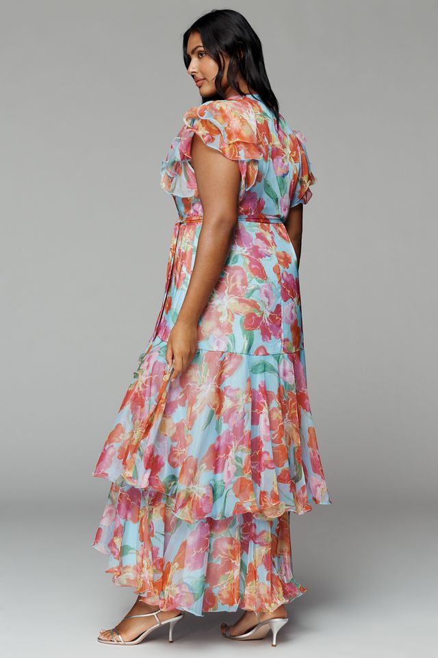Hutch Samara Ruffle Midi Wrap Dress #4