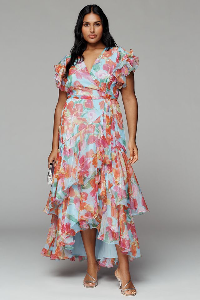 Hutch Samara Ruffle Midi Wrap Dress #3