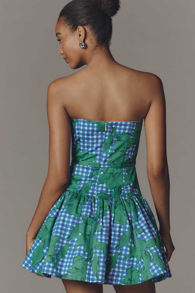 Hutch Junie Strapless Belted Mini Dress | Anthropologie
