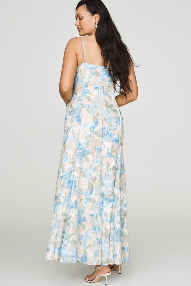 one shoulder dress maxi Poetic Charm Violet Floral Asymmetric One Shoulder Maxi Dress