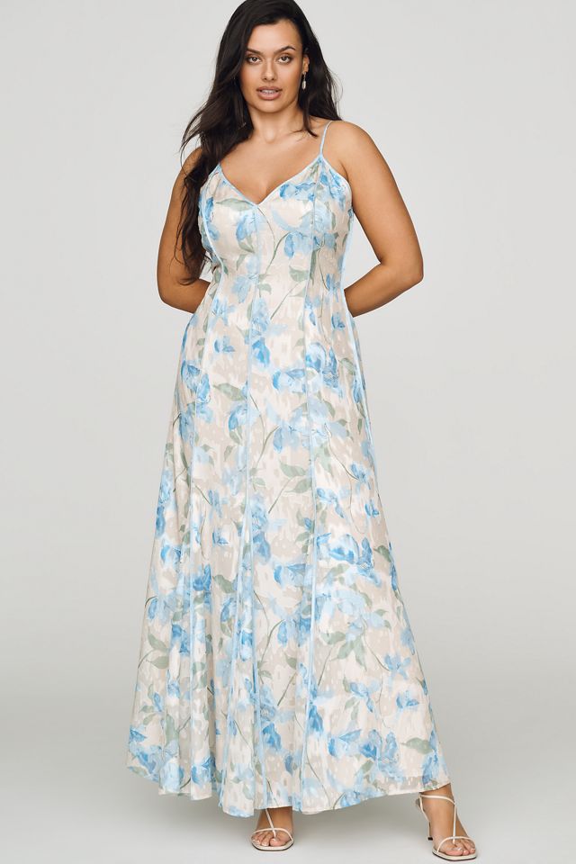laurel tiered open-back maxi dress Sunshine Swirl Backless Tiered Maxi Dress | Butter Yellow Long Maxi Sundress
