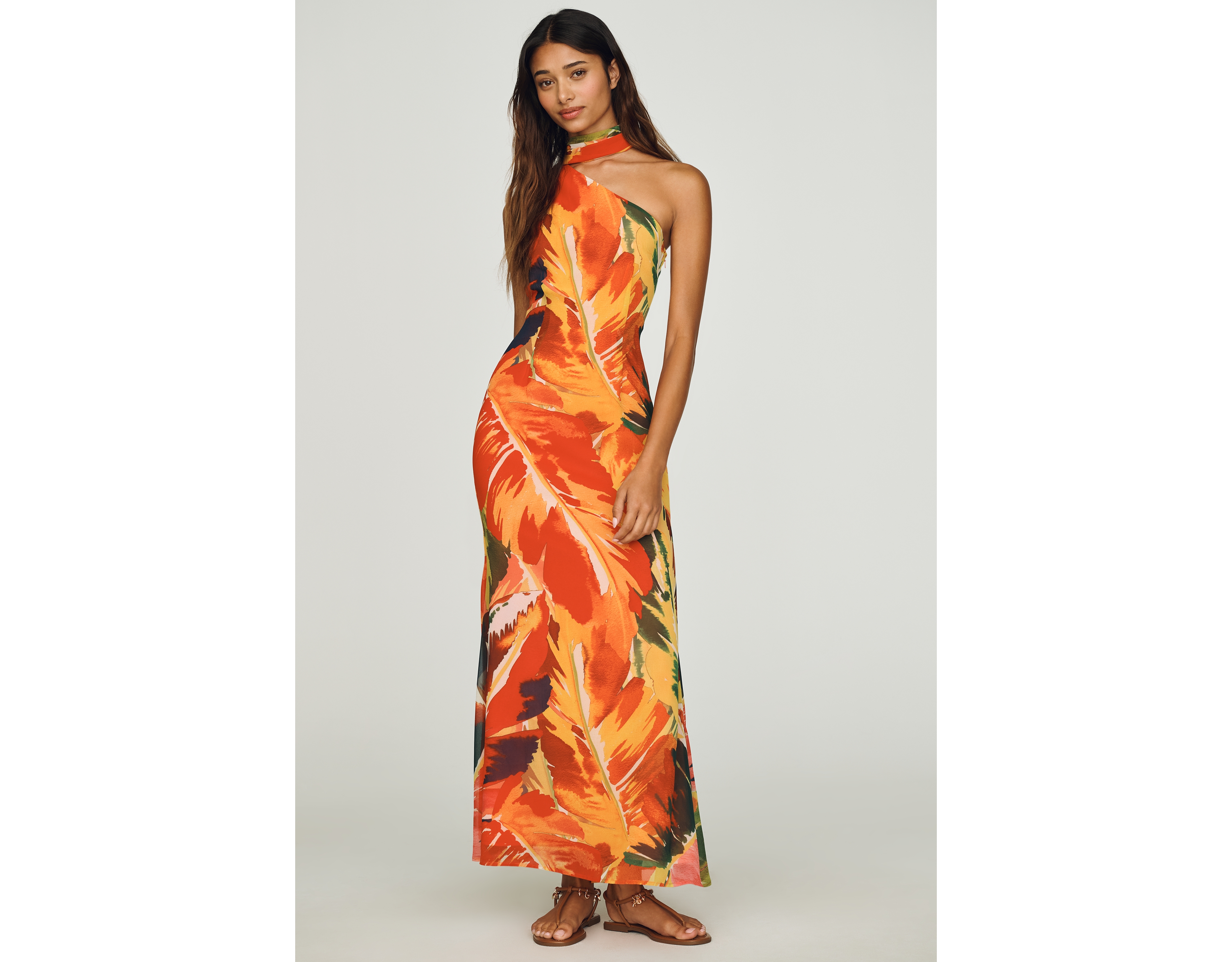Hutch Sarita One-Shoulder Maxi Dress