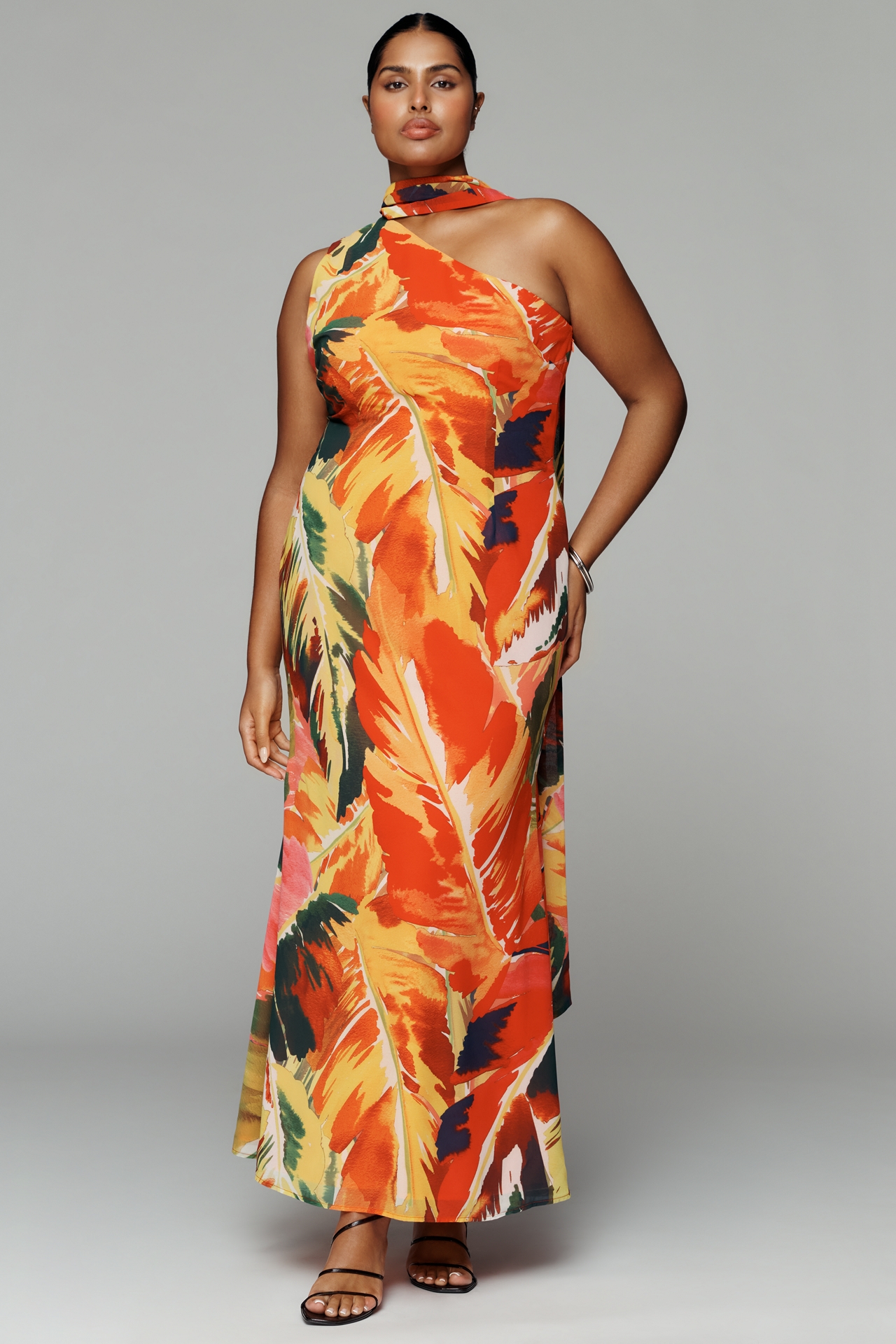 Hutch Sarita One-Shoulder Maxi Dress
