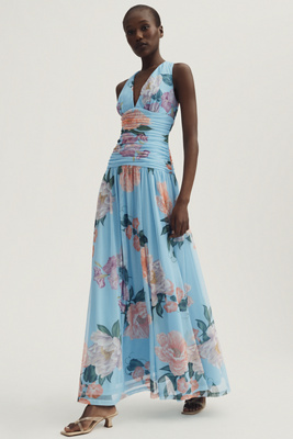 hutch gabriella v-neck drop-waist maxi dress Hutch Carmel Strapless Maxi Dress main image 0