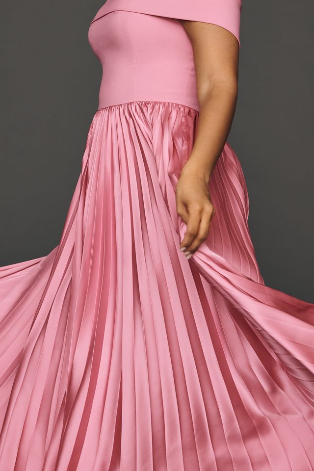 Hutch Off-Shoulder Twofer Midi Dress | Anthropologie