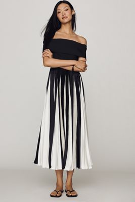 anthropologie white and black dress Rodeo  Anthropologie