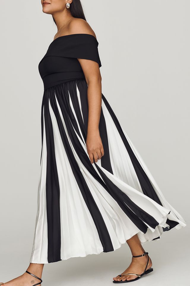 Hutch Off-Shoulder Twofer Midi Dress #5