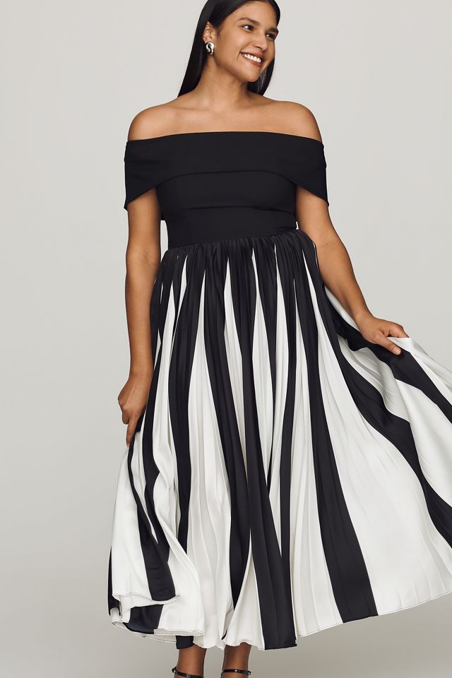 Hutch Off-Shoulder Twofer Midi Dress #6
