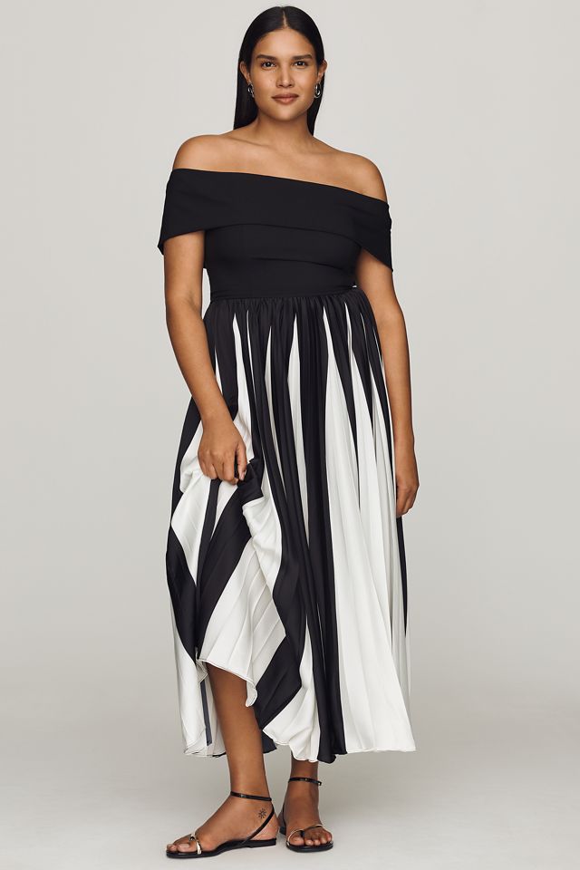 Hutch Off-Shoulder Twofer Midi Dress #4