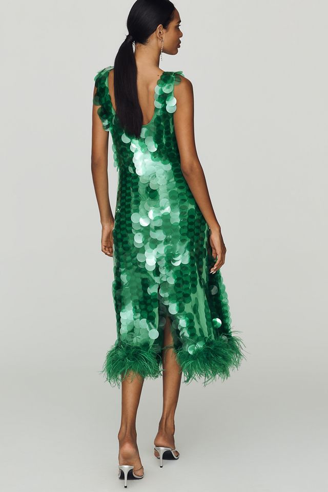 Hutch Scoop-Neck Sequin Midi Dress #2