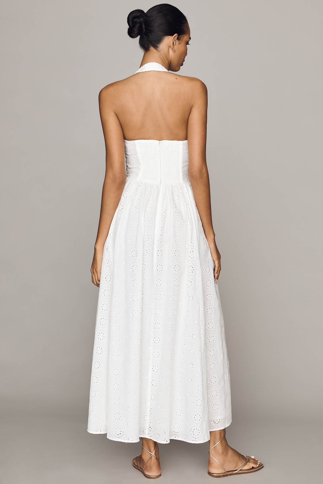 Hutch Eyelet Drop-Waist Maxi Dress