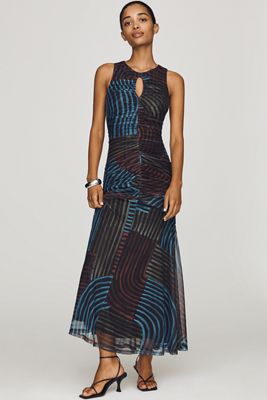 Hutch Julia Brushstroke Maxi Dress