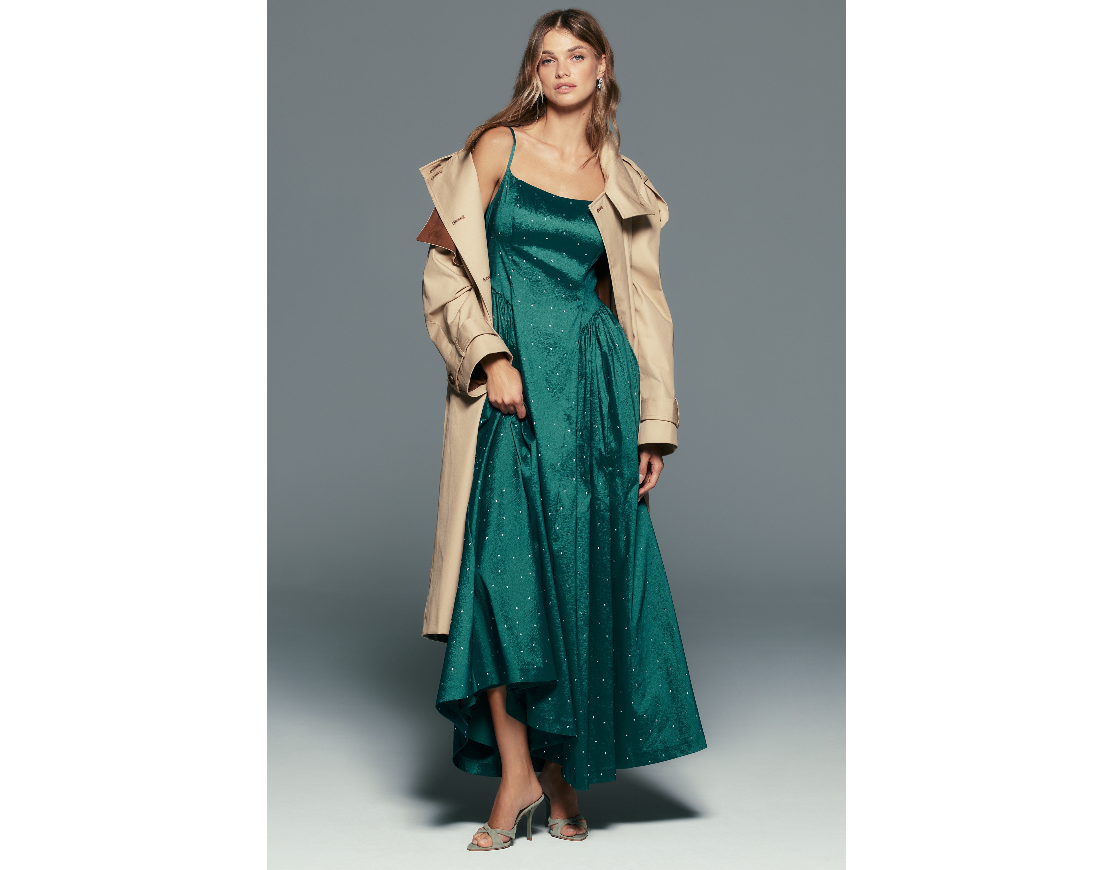 Hutch Cotton Blend Fit-and-Flare Maxi Dress