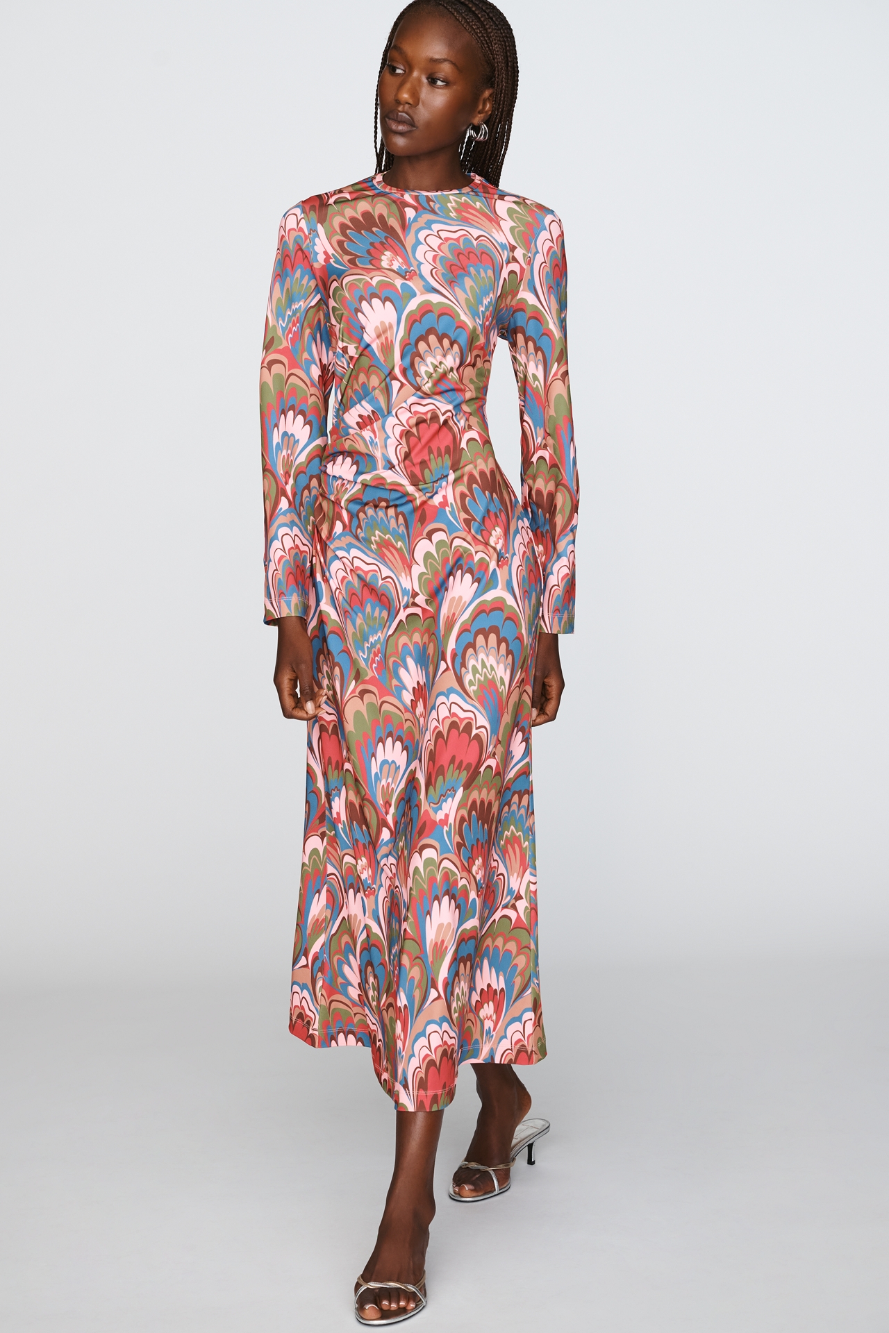 Mestiza Gabriella Long-Sleeve Midi Dress