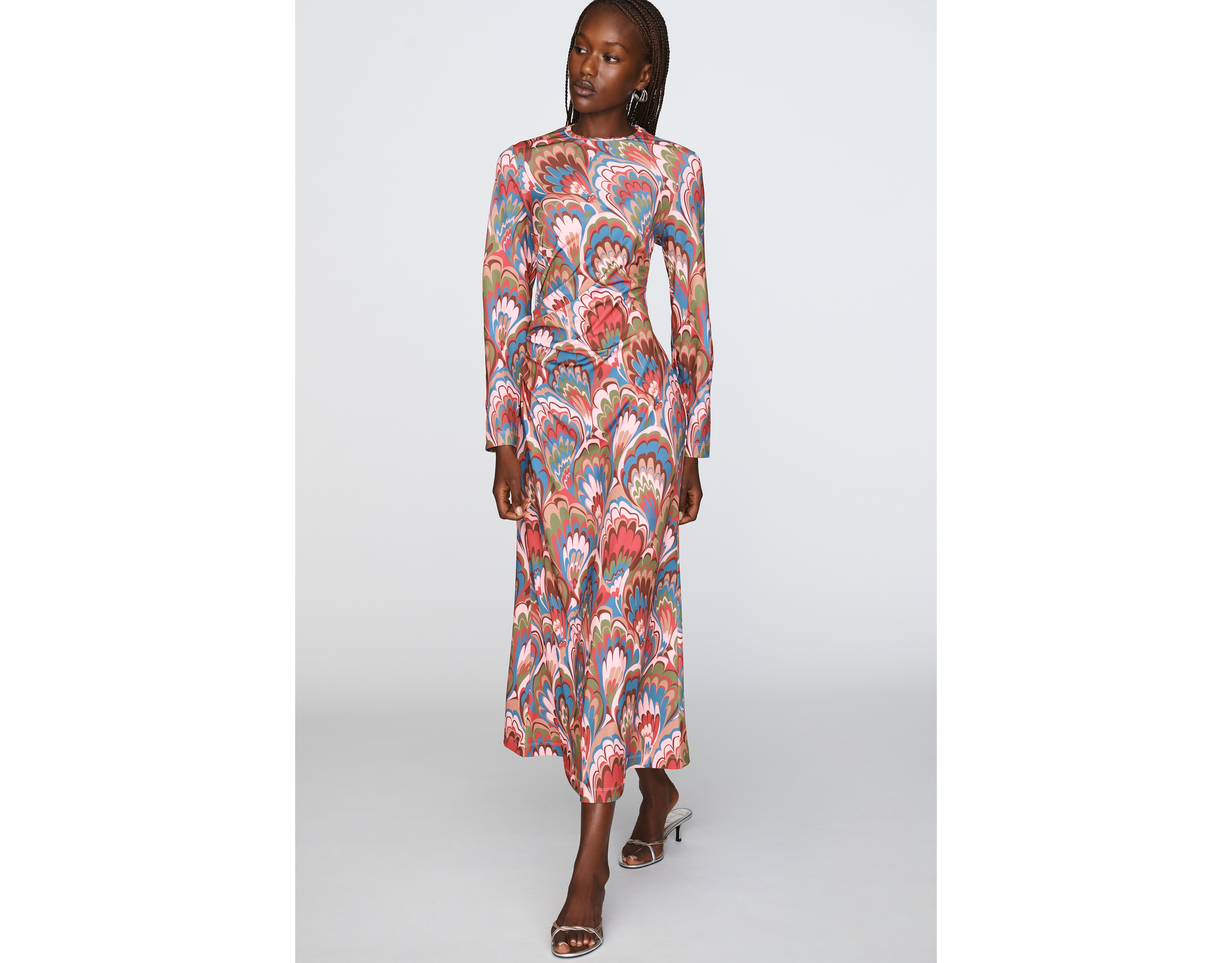 Mestiza Gabriella Long-Sleeve Midi Dress