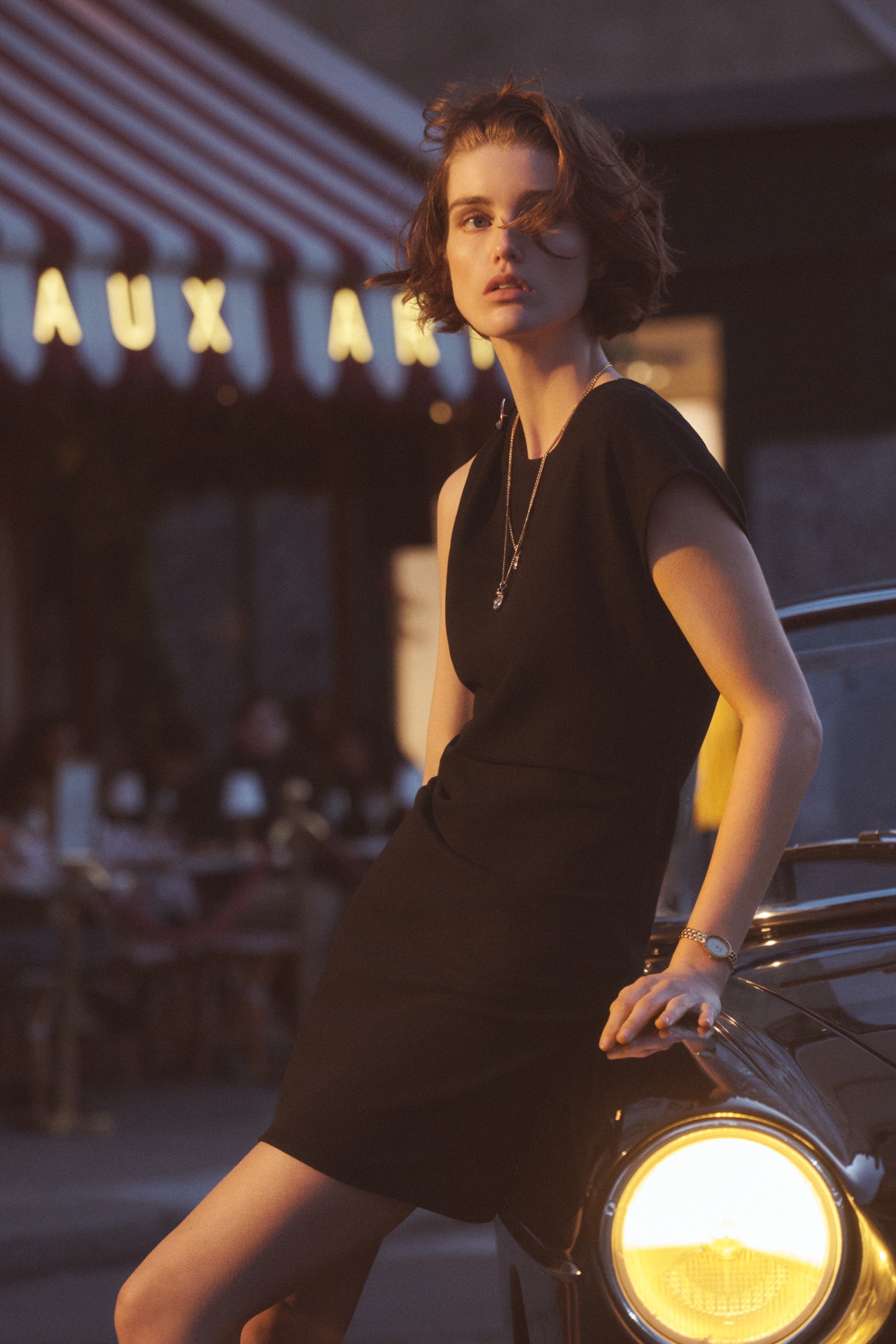 By Anthropologie Asymmetric Mini Dress