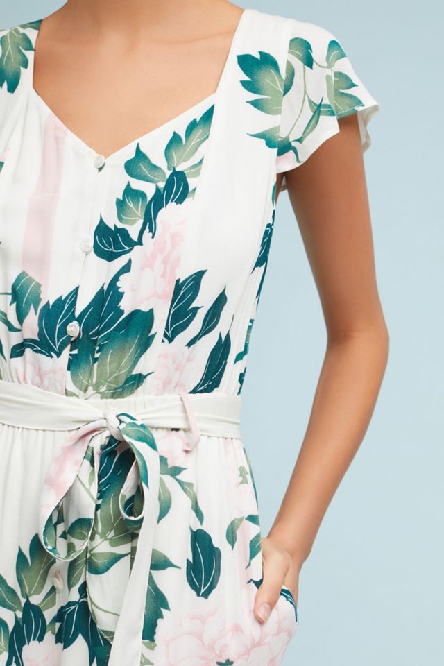 Carson Flutter-Sleeve Jumpsuit #1