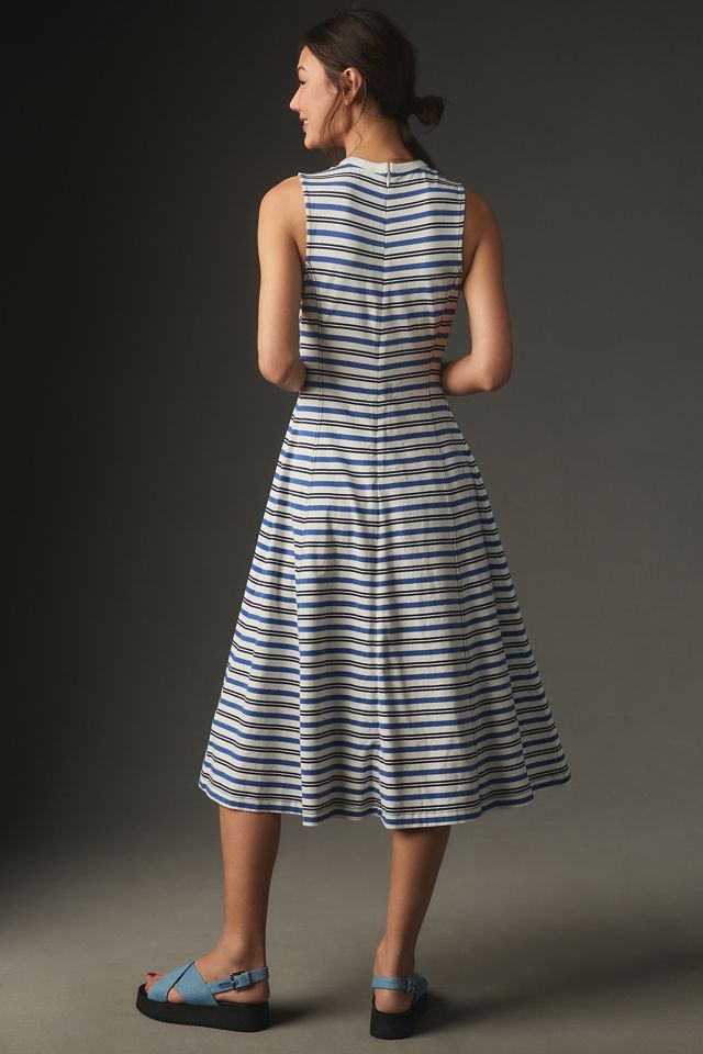 By Anthropologie Sleeveless A-Line Midi Dress #2