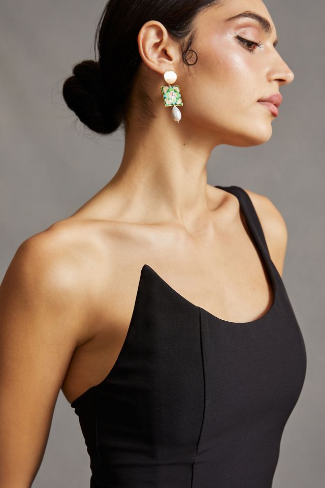 anthropologie black halo dress Black Halo Dina Mesh Dress
