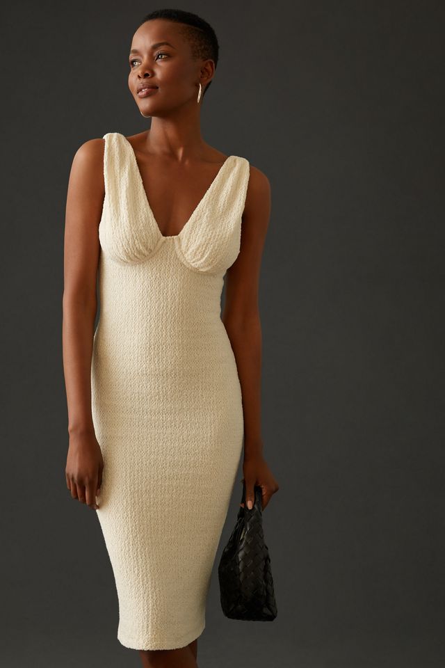 ribbed knit cami dress Black Rib Knit Cami Dress