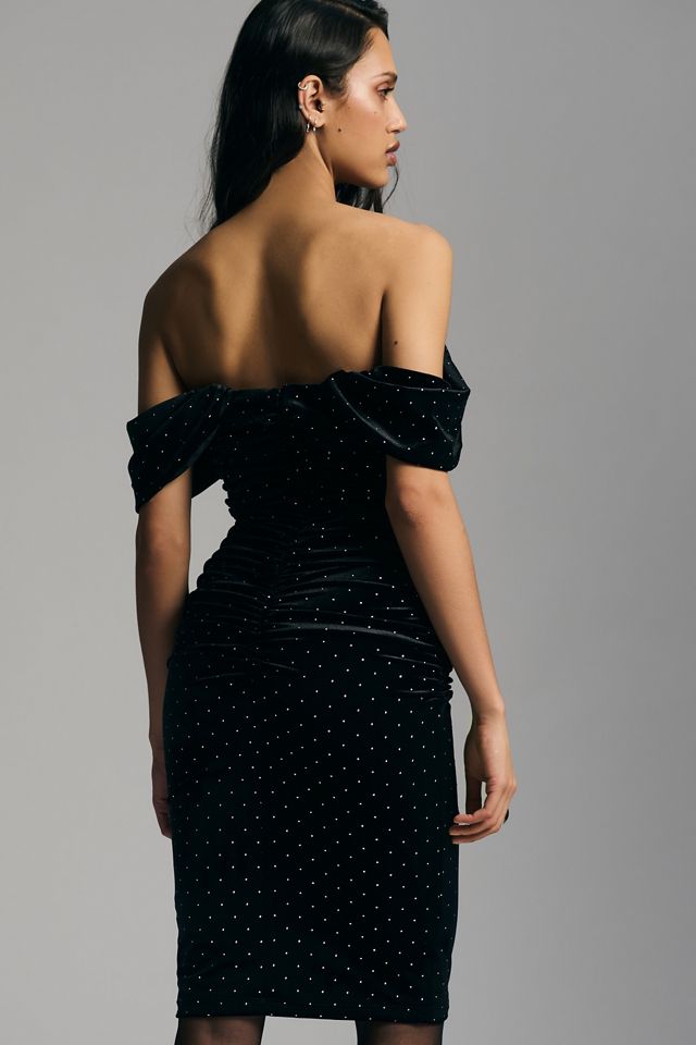 Black Halo Sweetheart Off-the-Shoulder Dress #2