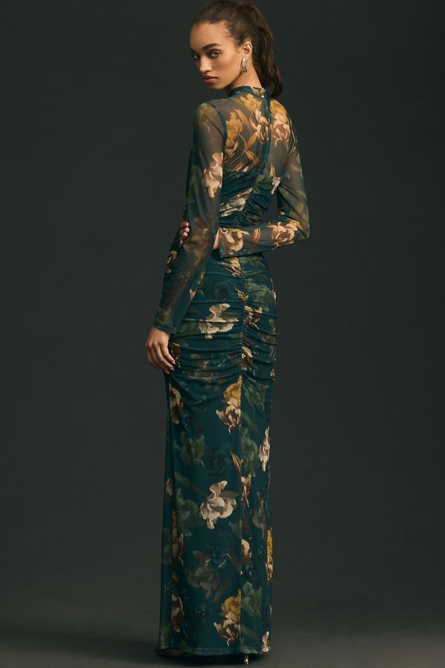 black halo green dress Black Halo green velvet dress