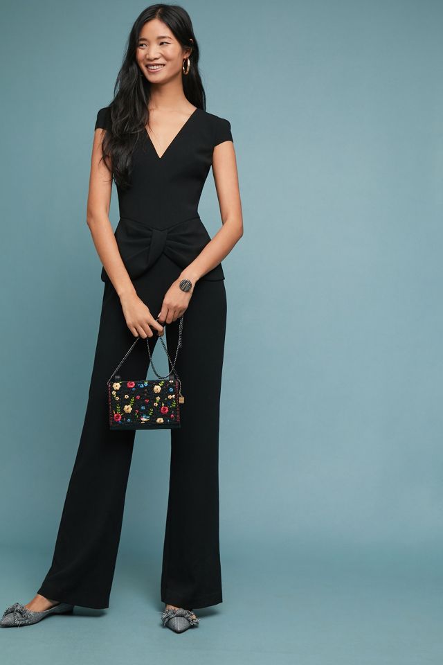 Black halo petite jumpsuit on sale