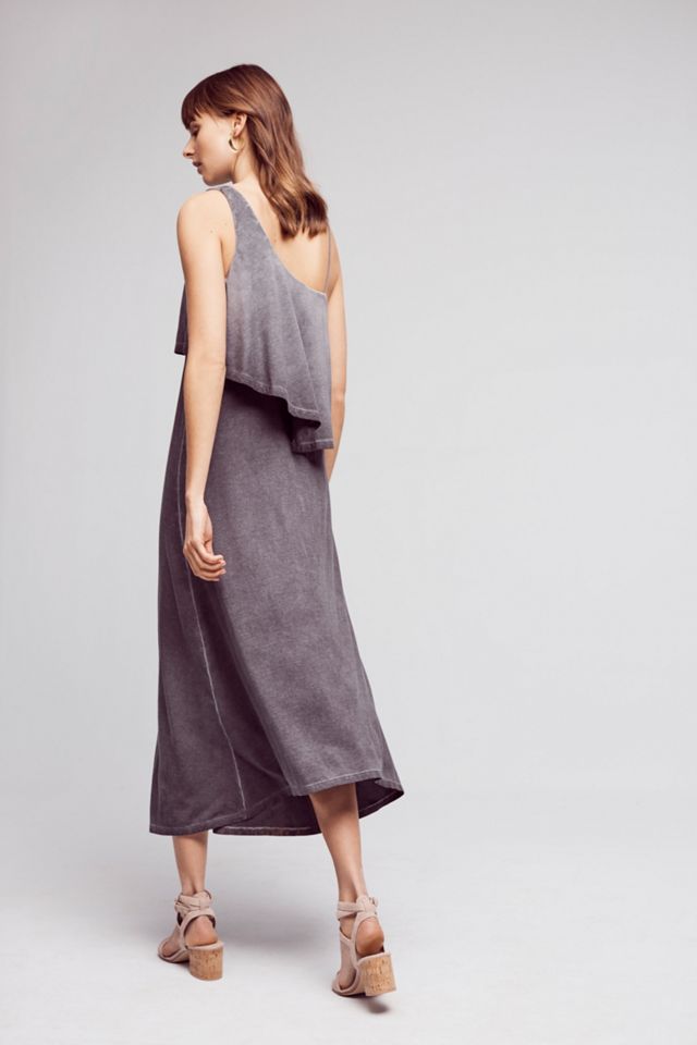 One-Shoulder Tiered Midi Dress #1