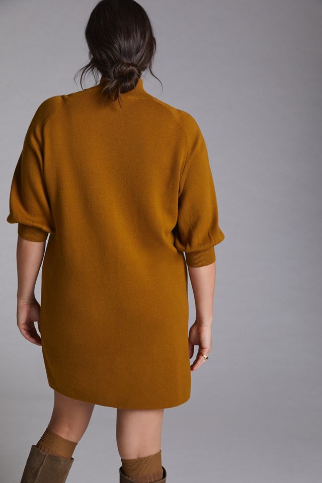 Maeve Mock Neck Sweater Tunic Dress #7