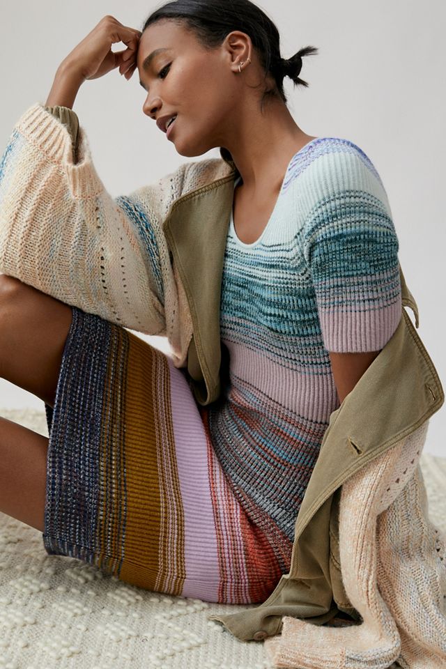 Space-Dyed Knit Midi Dress #3