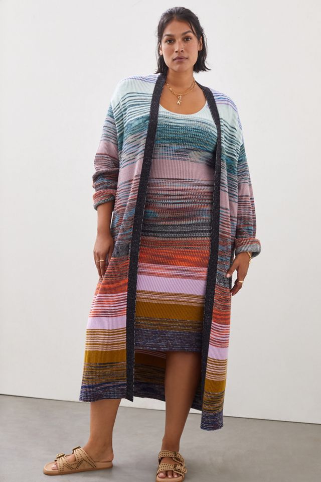 Space-Dyed Knit Midi Dress #8