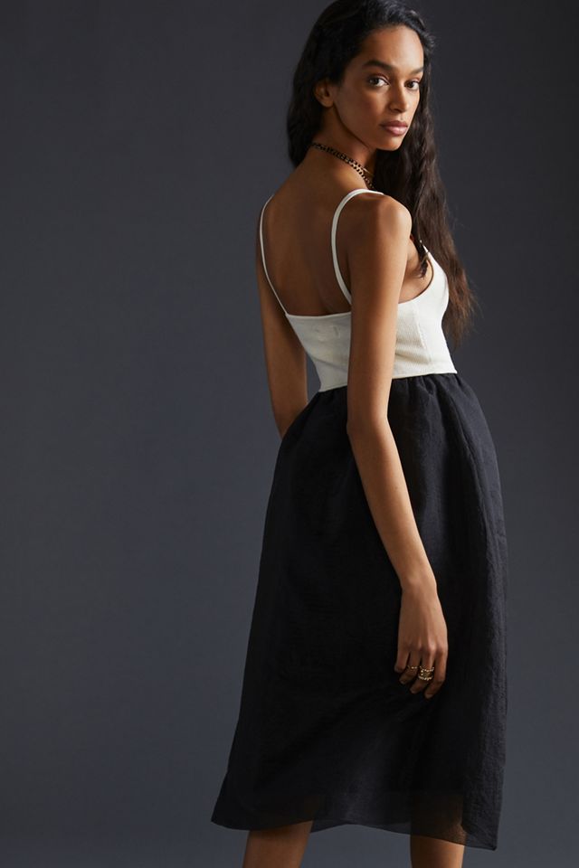 Maeve Tulle Midi Dress | Anthropologie