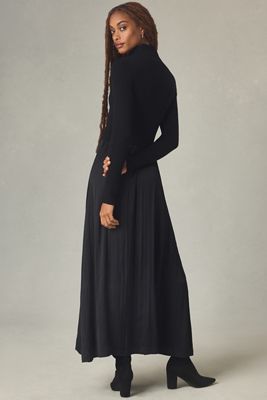 The Thea High-Neck Mockable Maxi Jumper Dress