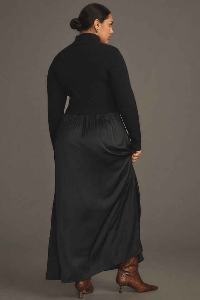 The Thea Long-Sleeve Twofer Maxi Dress #5