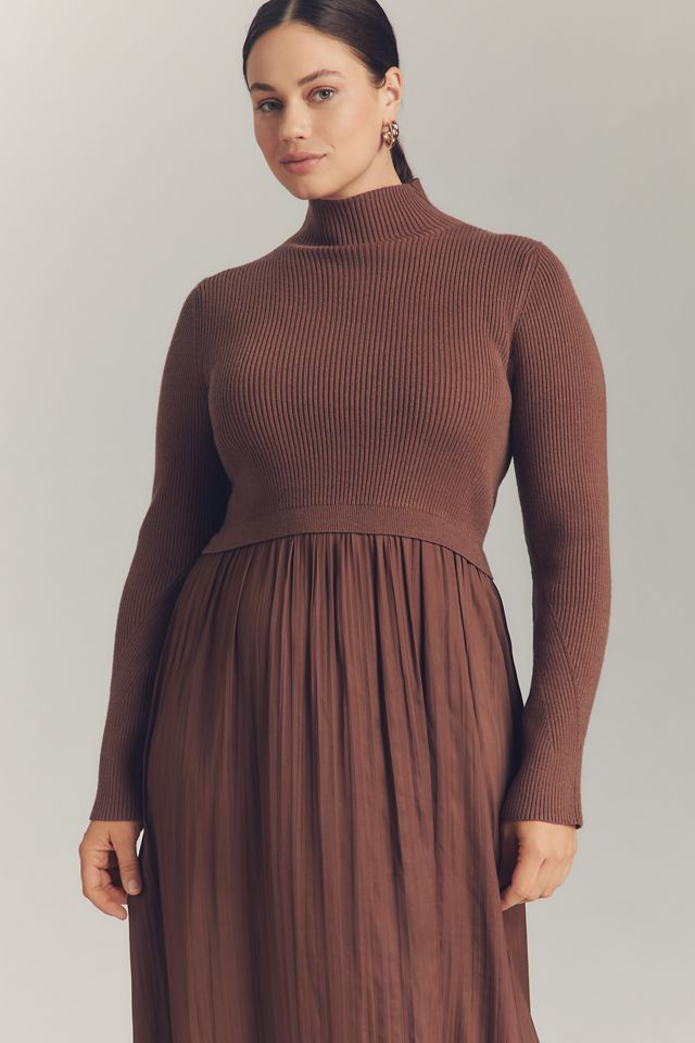 The Thea Long-Sleeve Twofer Maxi Dress #5