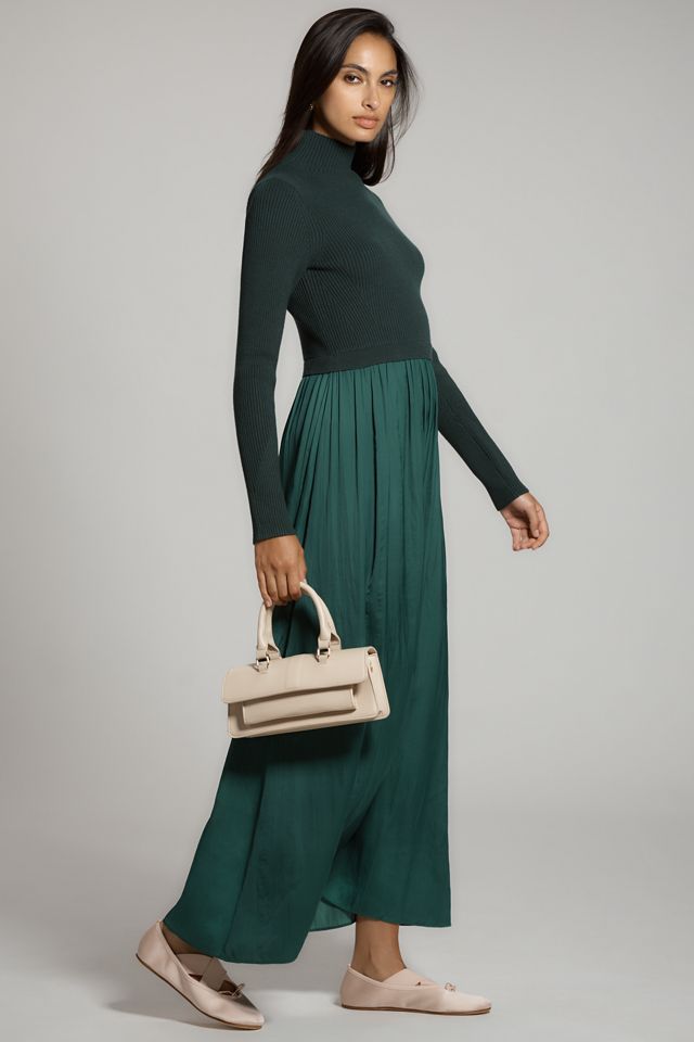 The Thea High-Neck Mockable Maxi Jumper Dress #3