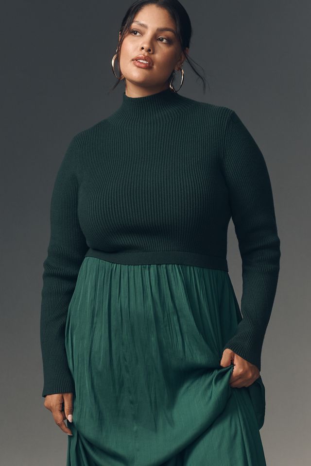 The Thea High-Neck Mockable Maxi Jumper Dress #6
