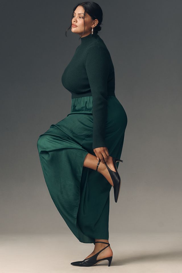 The Thea High-Neck Mockable Maxi Jumper Dress #7