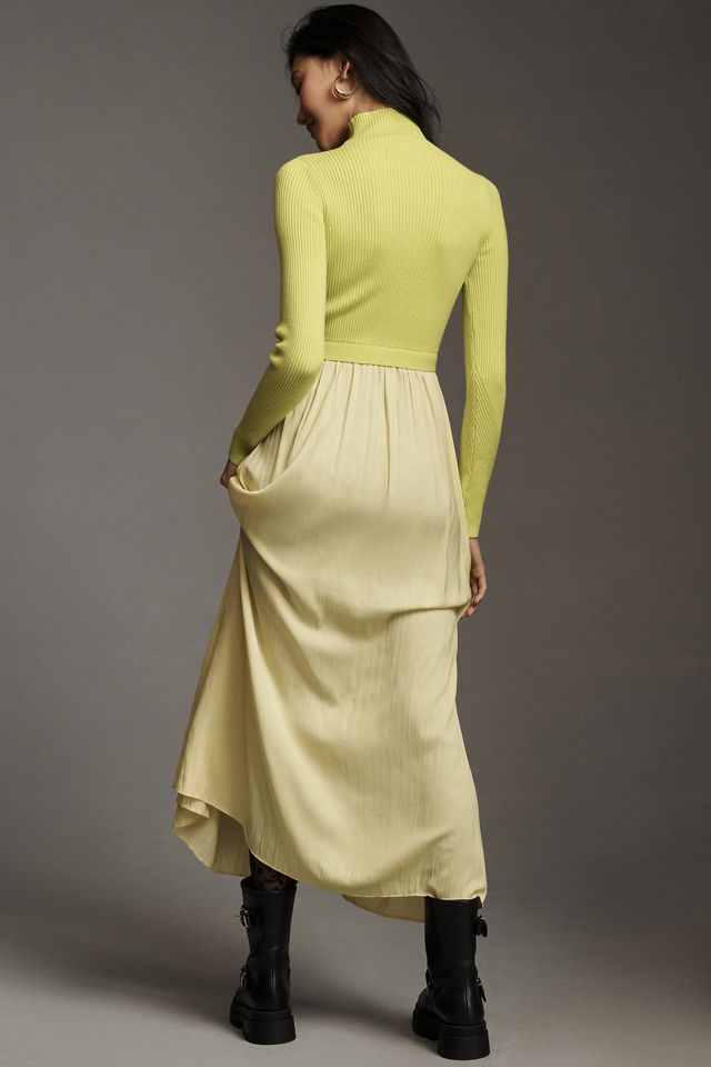 The Thea Long-Sleeve Twofer Maxi Dress  #2