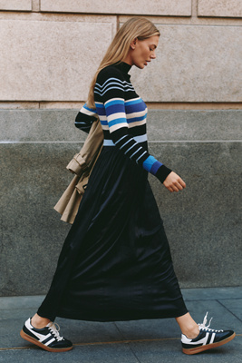 By Anthropologie The Thea High-neck Mockable Maxi Jumper Dress In Black